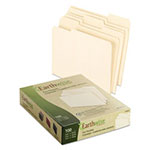 Pendaflex Earthwise by 100% Recycled Manila File Folders, 1/3-Cut Tabs, Letter Size, 100/Box view 1