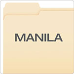 Pendaflex Manila File Folders, 1/3-Cut Tabs, Left Position, Left Position, Letter Size, 100/Box view 2