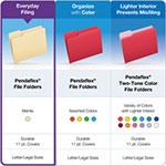 Pendaflex Manila File Folders, 1/3-Cut Tabs, Left Position, Left Position, Letter Size, 100/Box view 5