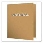 Oxford Earthwise by Oxford 100% Recycled Paper Twin-Pocket Portfolio, Natural view 3