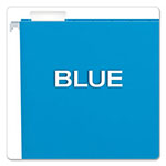 Pendaflex Colored Hanging Folders, Letter Size, 1/5-Cut Tab, Blue, 25/Box view 2