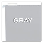 Pendaflex Colored Hanging Folders, Letter Size, 1/5-Cut Tab, Gray, 25/Box view 2