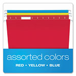 Pendaflex Colored Hanging Folders, Letter Size, 1/5-Cut Tab, Assorted, 25/Box view 2
