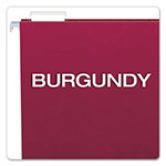 Pendaflex Colored Hanging Folders, Letter Size, 1/5-Cut Tab, Burgundy, 25/Box view 2