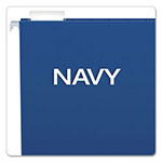 Pendaflex Colored Hanging Folders, Letter Size, 1/5-Cut Tab, Navy, 25/Box view 2