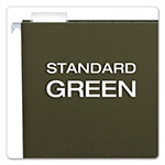 Pendaflex Standard Green Hanging Folders, Legal Size, 1/5-Cut Tab, Standard Green, 25/Box view 2