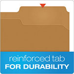 Pendaflex Kraft Folders with One Fastener, 1/3-Cut Tabs, Letter Size, Kraft, 50/Box view 4