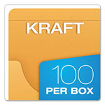Pendaflex Expandable Kraft Retention Jackets, Straight Tab, Letter/Legal Size, Brown, 100/Box view 5