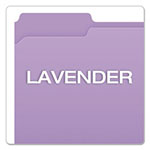 Pendaflex Double-Ply Reinforced Top Tab Colored File Folders, 1/3-Cut Tabs, Letter Size, Lavender, 100/Box view 3
