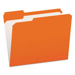Pendaflex Double-Ply Reinforced Top Tab Colored File Folders, 1/3-Cut Tabs, Letter Size, Orange, 100/Box orginal image