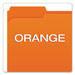 Pendaflex Double-Ply Reinforced Top Tab Colored File Folders, 1/3-Cut Tabs, Letter Size, Orange, 100/Box view 3