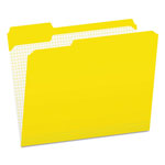Pendaflex Double-Ply Reinforced Top Tab Colored File Folders, 1/3-Cut Tabs, Letter Size, Yellow, 100/Box orginal image