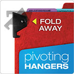 Pendaflex Hanging Style Personnel Folders, 1/3-Cut Tabs, Center Position, Letter Size, Red view 5