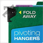 Pendaflex Hanging Style Personnel Folders, 1/3-Cut Tabs, Center Position, Letter Size, Green view 5