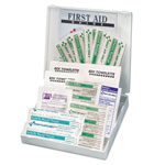 First Aid Only All-Purpose First Aid Kit, 21 Pieces, 4 3/4 x 3 x 1/2, Blue/White view 1