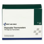 First Aid Only Disposable Thermometer, Dot-Matrix Phase-Change, 100/Box view 2
