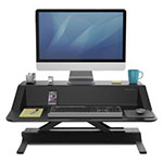 Fellowes Lotus Sit-Stand Workstation, 32.75w x 24.25d x 5.5 to 22.5h, Black view 5