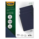 Fellowes Linen Texture Binding System Covers, 11-1/4 x 8-3/4, Navy, 200/Pack view 3