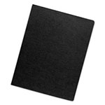 Fellowes Linen Texture Binding System Covers, 11-1/4 x 8-3/4, Black, 200/Pack view 1