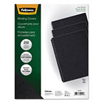 Fellowes Linen Texture Binding System Covers, 11-1/4 x 8-3/4, Black, 200/Pack view 4