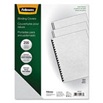 Fellowes Classic Grain Texture Binding System Covers, 11-1/4 x 8-3/4, White, 200/Pack view 1