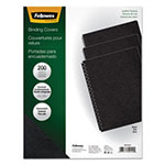 Fellowes Executive Leather-Like Presentation Cover, Round, 11-1/4 x 8-3/4, Black, 200/PK view 2