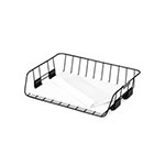 Fellowes Side-Load Wire Stacking Letter Tray, 1 Section, Letter Size Files, 13.38