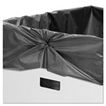 Fellowes Waste and Recycling Bin, 42 gal, White, 10/Carton view 2