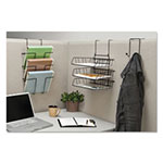 Fellowes Wire Partition Additions Three-Pocket Organizer, 12 5/8 x 23 1/4, Black view 2