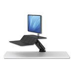 Fellowes Lotus RT Sit-Stand Workstation, 48w x 30d x 49.2h, Black view 5