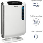 Fellowes AeraMax® DX55 Air Purifier - True HEPA, Activated Carbon - 195 Sq. ft. - White view 2