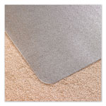 Floortex Cleartex Ultimat XXL Polycarb. Square General Office Mat for Carpets, 60 x 60, Clear view 5