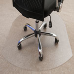 Floortex Clear Contoured Chairmat with Grippers, 39"x49" view 4