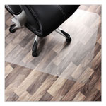 Floortex Cleartex Unomat Anti-Slip Chair Mat for Hard Floors/Flat Pile Carpets, 60 x 48, Clear view 2