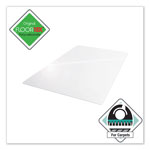 Floortex Cleartex Ultimat Polycarbonate Chair Mat for Low/Medium Pile Carpet, 48 x 53, Clear view 1