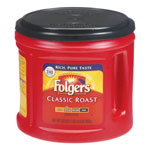 Folgers Coffee, Classic Roast, Ground, 30.5 oz Canister, 6/Carton view 2