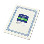 Geographics Parchment Paper Certificates, 8-1/2 x 11, Blue Conventional Border, 50/Pack view 1