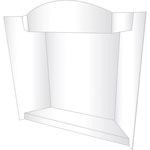 Geographics RoyalBrites 3-D Display Board, Corrugated, Lightweight, Eco-friendly, Tri-fold, Shelf, Portable, Smooth, Durable, 12/Carton orginal image