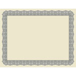 Geographics Award Certificates, 8.5 x 11, Natural with Silver Braided Border. 15/Pack view 2