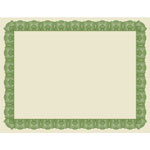 Geographics Award Certificates, 8.5 x 11, Natural with Green Braided Border, 15/Pack view 2