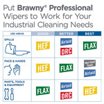 Brawny Professional® D400 Disposable Cleaning Towel, Centerpull Roll Bucket Refill, Orange, 200 Wipers/Roll, 2 Poly Rolls/Case, Towel (WxL) 9.9