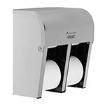 Compact® 4-Roll Quad Coreless High-Capacity Toilet Paper Dispenser, Stainless, 56748, 11.75