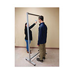 Ghent MFG Acrylic Mobile Divider with Thermometer Access Cutout, 38.5