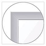 Ghent MFG Floor Partition with Aluminum Frame, 48.06 x 2.04 x 71.86, White view 2