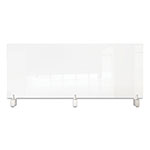 Ghent MFG Clear Partition Extender with Attached Clamp, 48 x 3.88 x 18, Thermoplastic Sheeting view 1