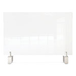 Ghent MFG Clear Partition Extender with Attached Clamp, 36 x 3.88 x 30, Thermoplastic Sheeting view 2