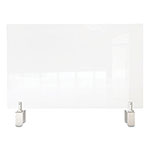 Ghent MFG Clear Partition Extender with Attached Clamp, 42 x 3.88 x 30, Thermoplastic Sheeting view 2