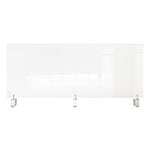 Ghent MFG Clear Partition Extender with Attached Clamp, 48 x 3.88 x 30, Thermoplastic Sheeting view 1