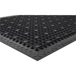 Genuine Joe Antimicrobial Floor Mat, 3' x 5', Black view 5