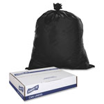 Genuine Joe Black Flat-Bottom Trash Bags, 30 Gallon, Case of 250 view 1